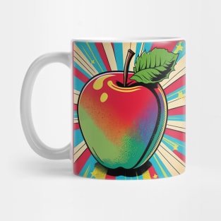 Retro 1950s Comic Book Apple Mug